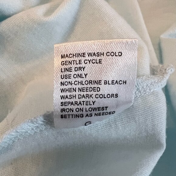 Miss Elaine Short Nightgown Women's Size Small Lightweight Cap Sleeves Blue Aqua - Picture 9 of 10